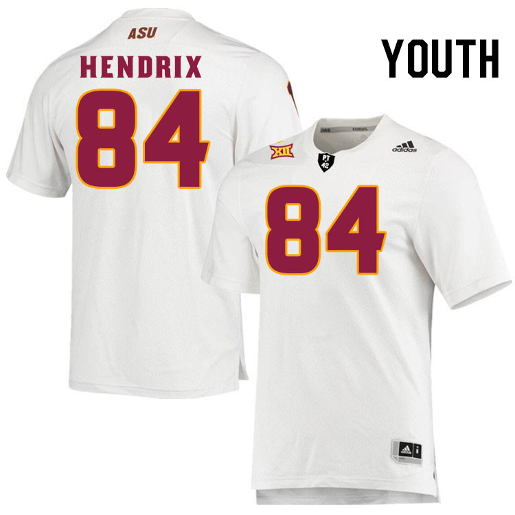 Youth #84 Korbin Hendrix Arizona State Sun Devils College Football Jerseys Stitched-White